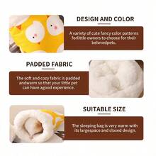 ITANDME Hamster Schlafsack Mini Meerschweinchen Versteck Eichhörnchen Schlafkäfig Rennmaus Bett Kastanien Versteck Hamster Baumwollnest Hamster Bett Hamster Bett Plüschtiere