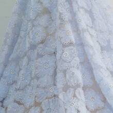 3D Floral Pearl Sequin Embroidered Fabric - Luxurious Shining Handmade Material, Suitable For Dresses And Shirts, Exquisite Design Integrates Delicate Craftsmanship, Elegant Texture Shows Fully, Exclusive Designer Customization, Multiple Colors Available For Matching Different Styles, Fashionable Accessories Versatile, Superior Craftsmanship Ensures Quality, Complex Embroidery Highlights Details