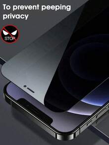 BOLLYMORE 4pcs 9H Hardness Privacy Screen Protector, Compatible With Apple X/Xs/XS Max, 11/11 Pro/11 Pro Max, 12 Mini/12/12 Pro/12 Pro Max, 13/13 Mini/13 Pro/13 Pro Max, 14/14 Plus/14 Pro/14 Pro Max, 15/15 Plus/15 Pro/15 Pro Max/16/16 Plus/16 Pro/16 Pro Max, Waterproof, Shockproof, Anti-Scratch, Anti-Fingerprint, Full Coverage - Clear - View 3