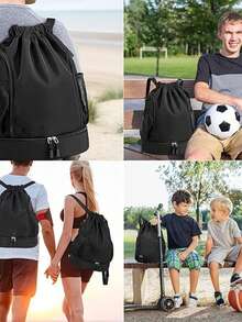 SEYATULLH Simple Gym Sack, Adjustable Drawstring Backpack, Lightweight And Spacious - Multicolor - View 11