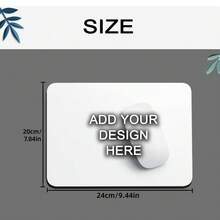 1pc Customized Photo Mouse Pad - Add Your Own Image, Create Unique Office Desk Decor, Perfect For Office, Home And Gaming, Non-Slip Base, High-Resolution Printing, Personalized Gift For Birthday, Holiday And Special Occasions