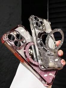 1个极简彩绘手机壳，太空主题防震/TPU硅胶软边奢华保护套，带防尘孔，兼容三星Galaxy S24 Ultra/S24 Plus/S24/S23 Ultra/S23 Plus/S23/S22 Ultra/S22 Plus/S22/S21 Ultra/S21 Plus/S21 FE/S23 FE/S20 Ultra/S20 Plus/S20 FE，带支架镜 + TPU硅胶软边全包覆奢华保护套，男女通用，适用于A5x/C1 2 3 4 5 6 7 8 9/9 8 7 6 5 4 3 2 1和A1 2 3 4 5 6 7 8 9 9 8 7 6 5 4 3 2 1，国际版，非国内版 - 紫色 - 查看 4