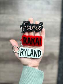 Custom Acrylic Name Keychain, 3D Name Keychain, Backpack Keychain, Keychain, Personalized Name Keychain, Diaper Bag Tag, Keychain, Back To School Gifts .,Festive Calendar,Travel Organizer - Name Fish Mouth Buckle - View 4