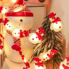 1 Set LED Christmas Snowman Lights, Battery Powered, Christmas Decorations, Christmas Tree Decor, Nursery Night Light, Holiday Decorative Lights, For Halloween/Christmas Decoration, Home Decor Christmas Decoration XMAS Decor Christmas Tree Gift Decor Thanksgiving Wedding Home Decor Home Decor Fall Decor Autumn Decor Birthday Decorations For Gifts Party Supplies Indoor Outdoor Garden Holiday Festival Decor Halloween Decor Wall Decor Halloween Ornaments