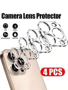 4 件全覆盖相机保护膜适用于 16 15 13 12 11 14 Pro Max Plus 手机镜头玻璃适用于 15 Pro Max 配件