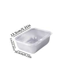 Wadah Penyimpanan Makanan Stainless Steel dengan Tutup Flip, Wadah Kedap Udara untuk Dapur, Anti Bocor, Dapat Ditumpuk, Cocok untuk Pengorganisasian Dapur, Berkemah di Luar Ruangan, Acara Keluarga, Kantor dan Sekolah - MultiWarna - View 7