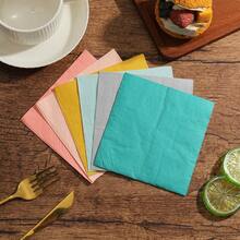 120 Pieces, Multi-Color Elegant And Light Luxury Party Napkins, Folding Size 4.92*4.92 Inches, Suitable For Wedding, Birthday, Anniversary, Harvest Festival, Halloween, Christmas And Other Festival Celebrations, Cocktail Or Cafe Decoration Napkins