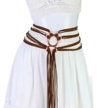 Rope Knotted Witch Waist Chain, Troll Cross Body Belt, Pagan Wiccan Viking Accessory