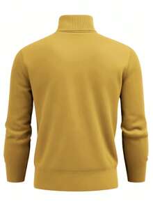 GRDR Autumn/Winter New High Neck Pullover Sweater, Casual Thin Knit Top For Daily Wear