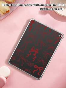 1 pieza Funda protectora para tableta con diseño de lazo, compatible con iPad de 10.ª generación, iPad Air de 11 pulgadas (M3) 2025, iPad Mini 4/5/6/7, y compatible con Kindle Paperwhite de 12.ª generación 2024, Kindle Colorsoft Signature Edition, modelos como Tab P11. Las cuatro esquinas de la funda protectora son a prueba de golpes, ligeras y fáciles de transportar.