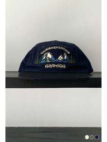 Vintage British Embroidered Letter Casual Versatile Flat Top Baseball Cap, Unisex Small Face Brimmed Hat - Multicolor - View 6