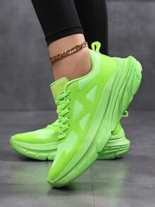 Nuevos zapatos para correr con suela gruesa, cómodos, transpirables y ligeros, zapatillas deportivas para parejas