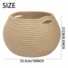 1 Piece Of Rope Storage Basket, Desktop Storage Box, Key And Sundry Storage Box, Cosmetic Storage Basket With Handle, Storage Basket, Storage Box, Bedroom Supplies, Gift Basket, Basket, Bedroom Storage Box, Storage Basket, Stair Basket, Easter Basket, Wooden Basket, And Cute Gift Basket-All Are Available In Multiple Colors.