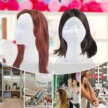 1/2/3 Pcs Foam Wig Head, With Female Face For Multipurpose Wigs Display Stand, Model, Mask, Hat Display Stand, Art Work Painting - 3個 - 查看 4