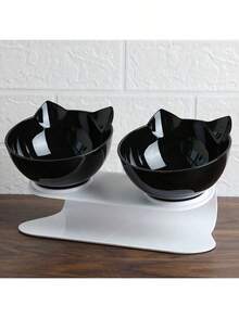 1 pieza Bol para mascotas con diseño de gato de dibujos animados