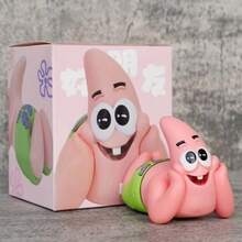 SPONGEBOB 1个海绵宝宝手机支架，动漫人物雕像，桌面支架，通用手机支架，家居/办公桌装饰，桌面小摆件，派对礼物（手工染色，可能存在掉色） - 彩色 - 查看 9