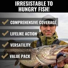 Lunkerhunt - Crankbaits de Buceo Profundo para Pesca de lubina (Paquete de 4) |   Kit de señuelos de Pesca de Agua Profunda Anzuelo Duro para Agua Salada - Paquete de 4 aguas profundas - Ver 11