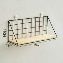 Wall Shelf With Hooks - Iron & Wood Entryway Organizer For Keys, Hats. Space-Saving Storage For Home, Office. Great Gift For Organizers, Homeowners, New Movers. Perfect For Housewarming, Christmas, Birthday