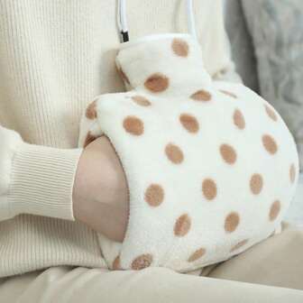 A 1.2L Capacity Water Injection Hot Water Bag Made Of High-Density PVC Material, Fresh And Cute Solid Color Double-Insertion, Long-Lasting Heat Preservation Hot Water Bag For Warm Compress, Warm Water Bag For Warming Feet And Hands, Suitable For Home Heating In Winter.