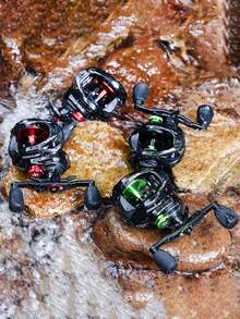 SOUGAYILANG 诱饵式渔线轮 - 7.2:1 齿轮比，16 公斤最大阻力，12 级磁力制动系统，碳纤维机身（左/右手） - 彩色 - 查看 10