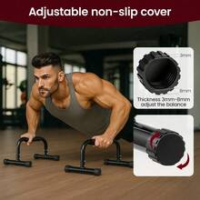 Supernic Push Up Bars, 10in Parallel Bars, In High For Handstands, Full Planche & Dips Calisthenics Equipment - Variant - View 3