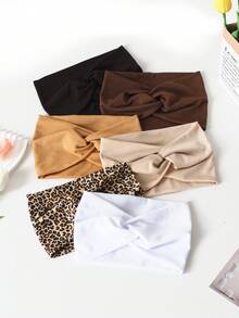 1 pieza Diadema deportiva casual de yoga extra ancha con diseño cruzado para mujer, accesorio de moda para uso diario, regalos, viajes, regalos para mujeres, artículos para el cabello, rellenos de calcetines