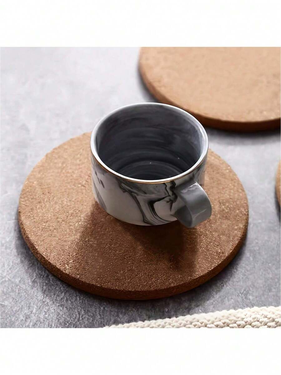 4 Stücke runde Gummi Hitzebeständige Untersetzer, geeignet für Tassen, Geschirr und Pflanzen, Küchen- und Esszimmerschutz, rutschfeste Untersetzer für Tassen, Isoliermatten, synthetische Abdeckungen, Haushaltszubehör für die Küche