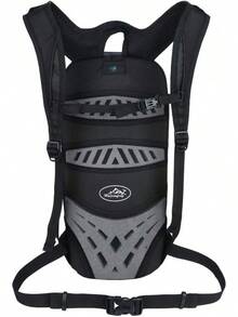 Hebetag - Mochila de ciclismo para hombres y mujeres, viajes, deportes al aire última intervensión, motocicleta, equitación, mochila - #10Negro - Ver 3