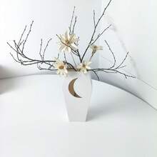 Gothic Style Vase, Holiday Decorative Vase, Spider Web Pattern Vase. Dried Flowers, Fresh Flowers, Decorative Flower Vase. Modern Home Decor Flower Vase, Suitable For Halloween Home Decor, Wedding Party, Living Room, Office, Bedroom And Dining Table Decoration Room Decor Glass Vase