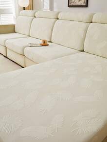 1 buc. Husă de protecție pentru canapea din material textil plusat, husă de pernă pentru canapea din fleece Sherpa cu model de pene în relief, husă de pernă pentru canapea din material textil gros de pluș pentru toamnă/iarnă, potrivită pentru spătarul canapelelor/1/2/3/4/șezlonguri