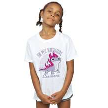 NASA Girls Frozen 2 Salamander Bruni Element Cotton T-Shirt (White) - 100% Ringspun Cotton - 153gsm - (BI19457) - trắng - Xem 3