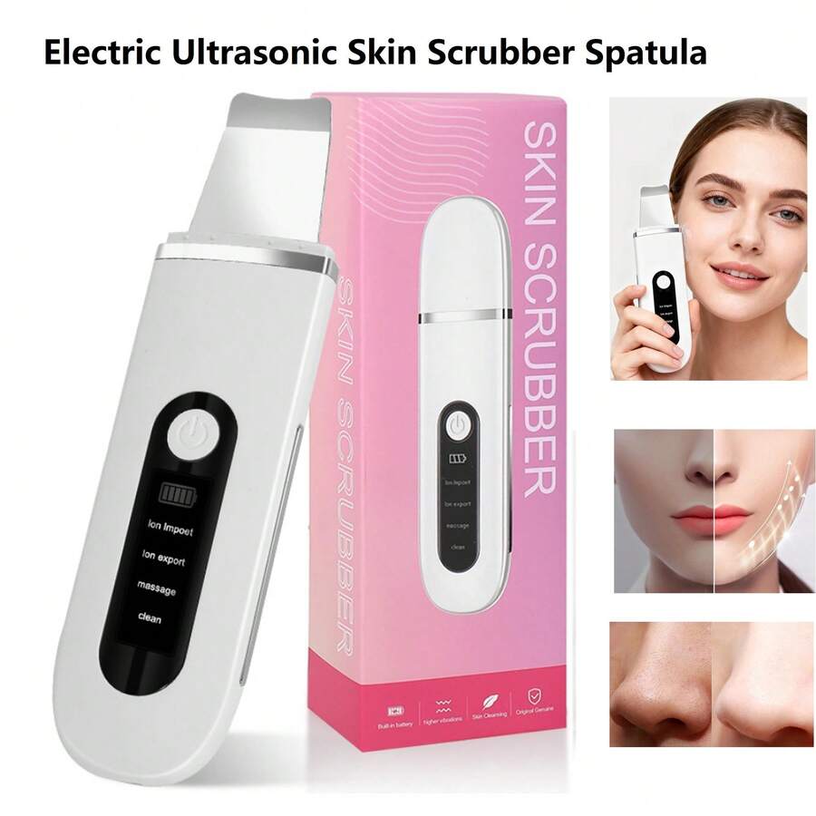 400mAh Ultraschall Elektrischer Hautreiniger Gesichtspeeling Gesichtsreiniger Mitesserentferner Tiefe Gesichtsreinigung Spatel Gesichtsreiniger
