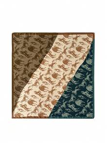 This 100% Pure Silk Scarf For Women Is Compact And Lightweight, Can Be Worn As A Headscarf Or Neck Scarf, Showcasing An Elegant, Fresh And Sweet Charm. The Size Is 20.87 X 20.87 Inches, Suitable For Dates And Daily Wear. - Multicolor - View 2