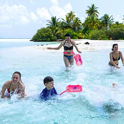 TAGNEFLOR Boya de Natación Aguas Abiertas - Flotador de Natación Salvaje,Flotador de Remolque Ligero con Bolsillo Impermeable para Teléfono |  Visibilidad Alta | Adultos/Niños