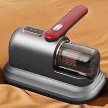 GENAI Leistungsstarker Milben-Staubsauger mit UV-Sterilisation, Wärmetrocknung & LCD-Display, leise Staubentfernung für Bett & Sofa