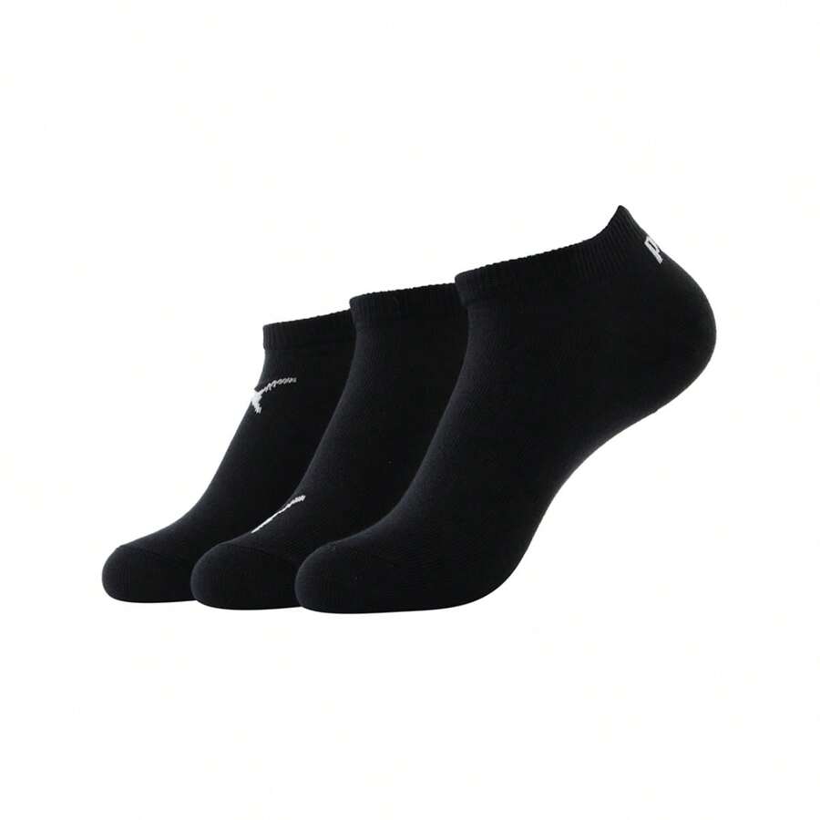 Puma 3 Pasang Kaos Kaki Pendek Musim Panas Unisex, Kaos Kaki Olahraga, Kaos Kaki Anak 90789502 - Hitam - View 1