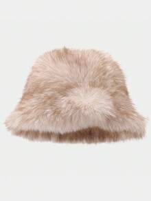 2025 Winter Faux Fur Fuzzy Warm Bucket Hat For Men Women Furry Bucket Hat - Multicolor - View 7