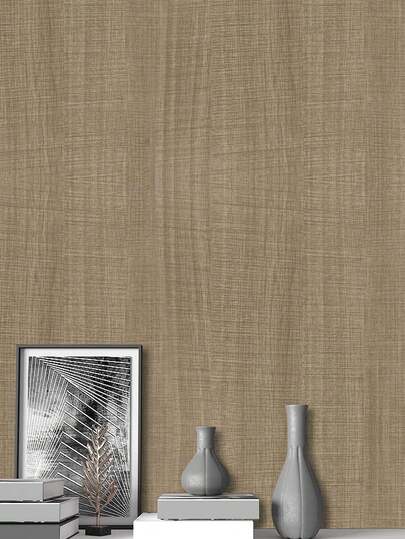 1 Roll Brown Wood Grain Peel And Stick Wallpaper, Waterproof, Removable, Suitable For Living Room, Kitchen, Bedroom, Dorm, Decoration And Furniture Transformation, Heat Resistant Stove Sticker, Moisture-Proof, Mildew-Proof, Brown Texture Wall Paper, Self-Adhesive Cabinet Wall Sticker, Tabletop Renovation