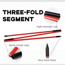 1 套/2 件高尔夫校准棒，48 英寸可折叠校准棒高尔夫训练辅助器，用于瞄准、推杆、姿势矫正，高尔夫练习棒，带透明管盒