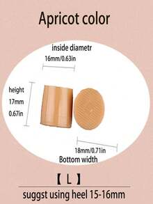 10pcs High Heel Protector Covers, Anti-Slip Noise Reduction Heel Caps