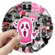 50pcs Cute Stickers, For Christmas, Halloween, Valentine's Day, New Year, Cartoon, Vintage, European Style, Floral, Animal, Back Pattern, Journaling, Scrapbooking, Creative Material Paper, Office Supplies, Students Learning Stationery, Party Decorations, Handmade Cards, DIY Origami, Box Wrapping, Explosion Box Gifts Back To School