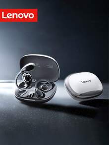 Lenovo 2025 New Open-Ear Wireless Headphones, Smart Call Noise Cancelling, Long Battery Life, Digital Power Display, Comfortable Fit For Outdoor Sports - Classic Black - View 3