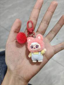 1 pieza/Nuevo gato de felpa ondulante lindo de caliente Doll Color Matching Pendant DIY Bag Llavero Colgante, Llavero de muñeca tridimensional de dibujos animados Llavero de silicona cosido lindo de la pareja Mochila Colgante, Mejor vendido Accesorios para llaves de coche de celebridad/bebé Regalos de fiesta, Amigo cosido Accesorios de coche Llavero de bolso, Llavero de silicona cosido de dibujos animados lindos, Navidad