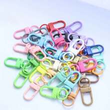 30 piezas/20 piezas/10 piezas/5 piezas Mosquetón de metal, Clip giratorio para llavero, Accesorios para hacer llaveros DIY, Conector para hacer joyas