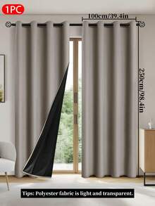1 pieza/2 piezas Cortinas opacas con forro térmico aislante, adecuadas para sala de estar, dormitorio, cocina, baño, decoración del hogar, decoración de la habitación - Caqui - Ver 18