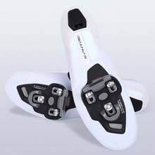 NAACOO - Tacos de bicicleta compatibles con tacos Look KEO, pelotón para interiores y exteriores, ciclismo, carretera y bicicleta, sin clip, zapatos de ciclismo - Flotador KEO -4.5° - Ver 7