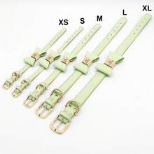 Customized PU Leather Pet Collar With Engraved Dog Name, Cute Bowknot, Adjustable Neck Strap, Anti-Lost For Small/Medium Dogs & Cats, Available In Red, Pink, Blue, Brown