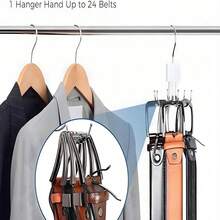 Belt Hanger, Closet Belt Organizer 360° Rotatable Space Saving Accessories For Bras, Tank Tops, Ties, Scarves, Wallets Organization