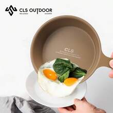 1pc Outdoor Snow Shovel Egg Pan, Non-Stick Flat Skillet, Camping Cookware - Multicolor - View 11