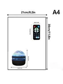 1 件 RGB 水波投影灯 | USB 灯 | LED 台灯 | 卧室灯 | 派对灯 | 迪斯科球灯 | USB 供电(遥控变色调光)| 适用于舞厅、卧室、办公室、客厅、游戏室、派对、餐厅、电影院 | 圣诞节、情人节、复活节、万圣节的完美礼物 - 多色光 - 查看 4